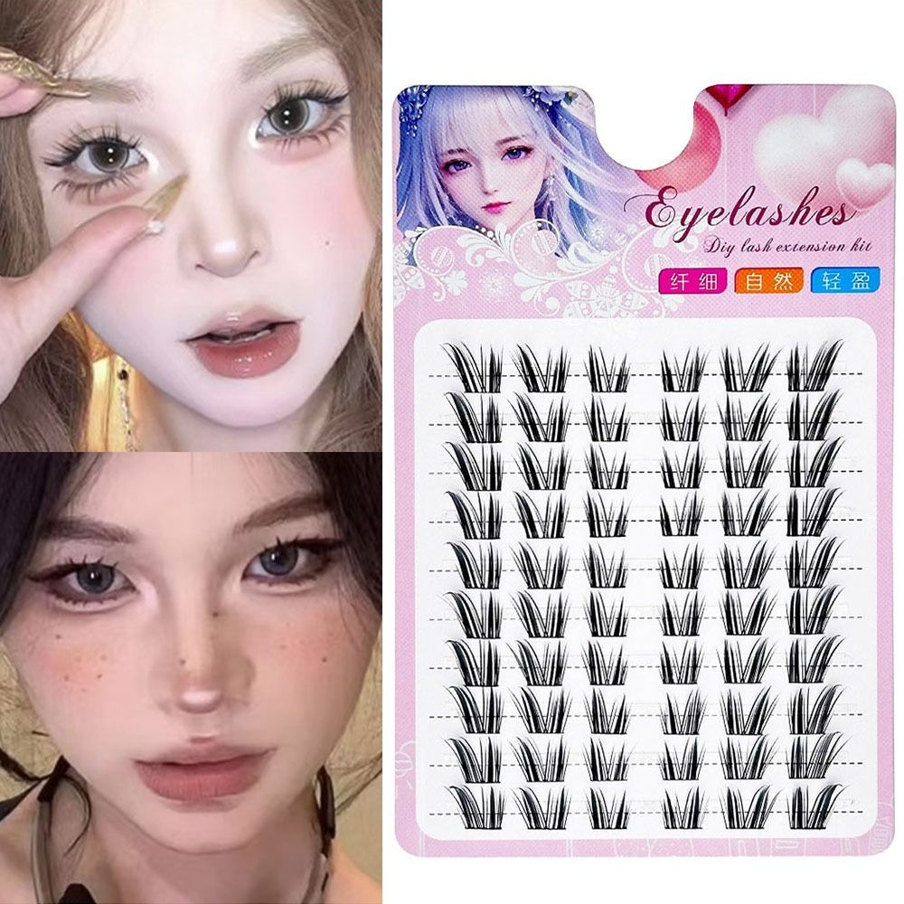Eyelash Extension Wet Look - Reusable Cat Eye Fairy Lash Clusters