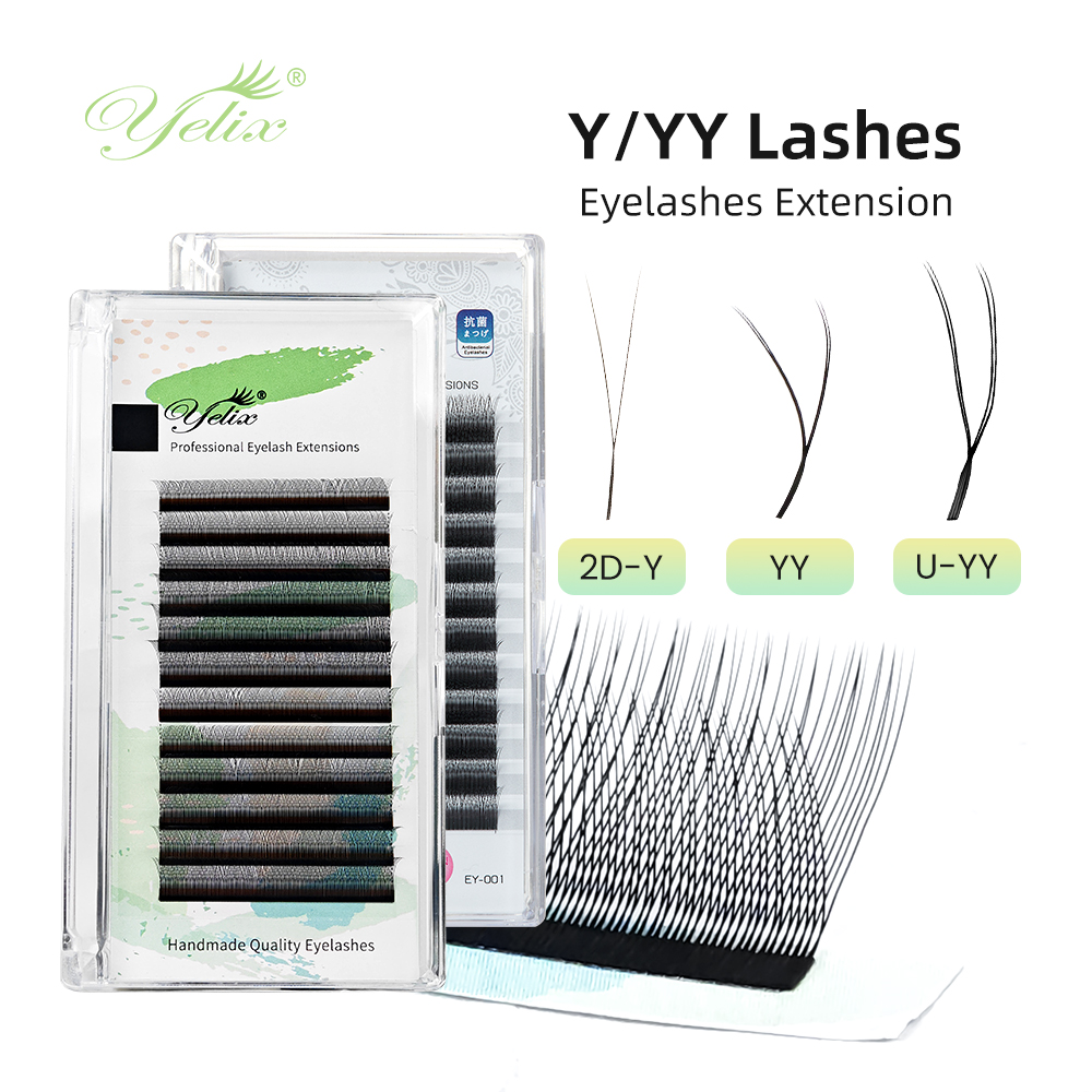 Eyelash Extension Double Volume - Yelix Y/YY Lashes Double Tips 2D-YY