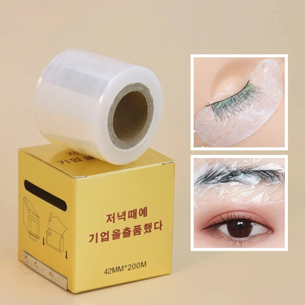 Eyelash Extension Permanent - GLAMLASH 200M Clear Plastic Wrap Eye