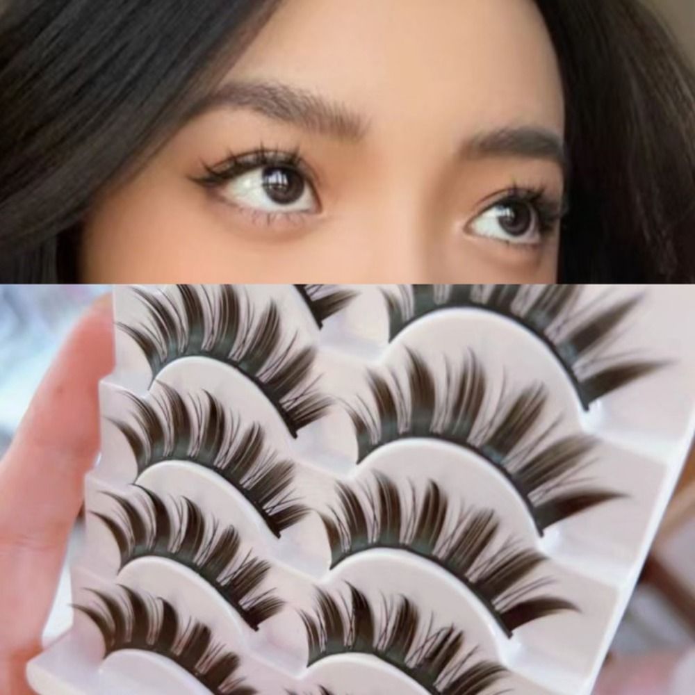 Eyelash Extension Wet Look - Natural Wet Look Manga Lashes Cat-Eye