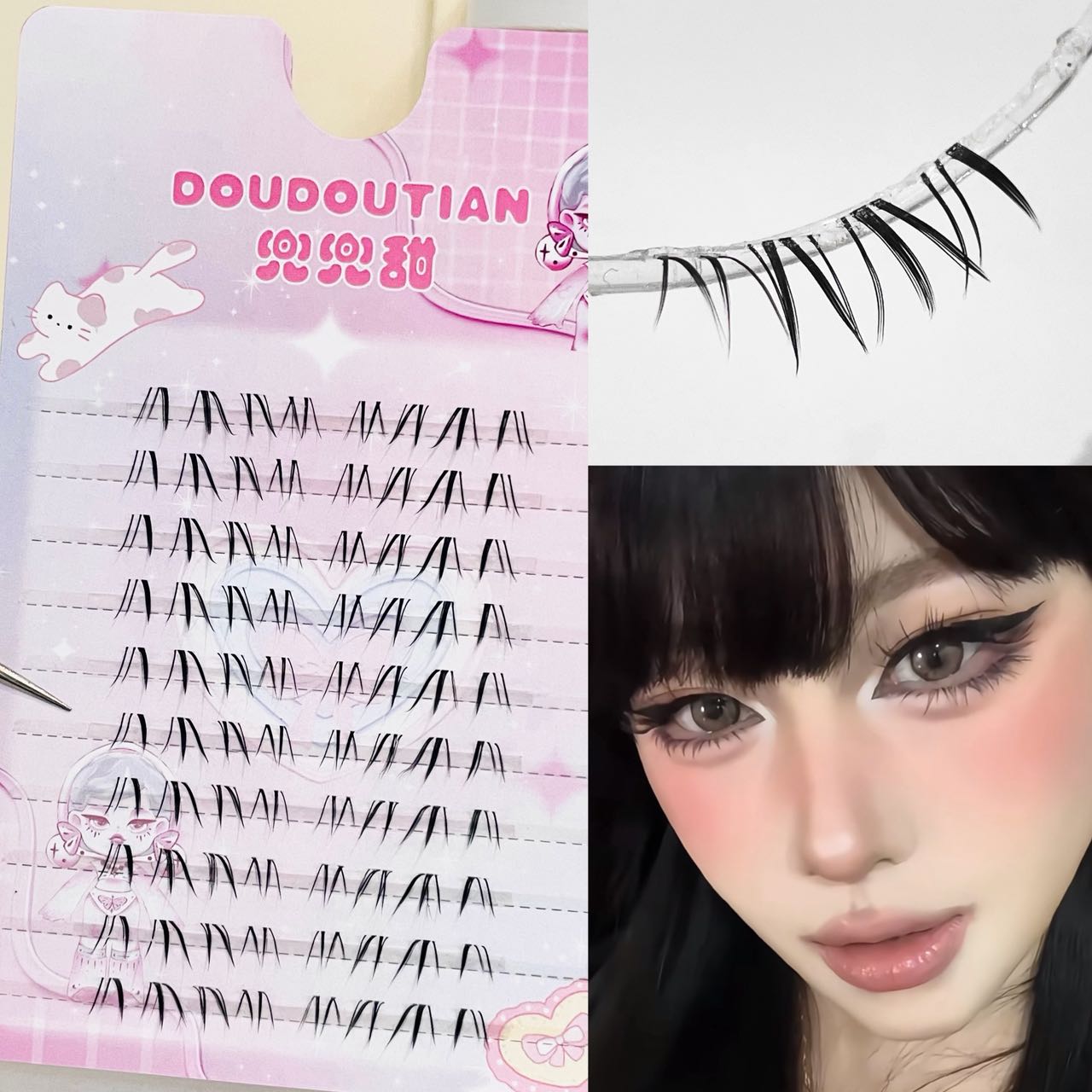 Eyelash Extension Japan - Doudoutian Cool Wolf Asian Thick Lower