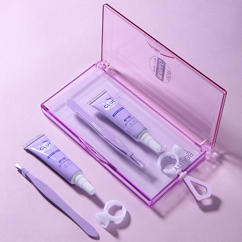 Eyelash Extension Eye Irritation - Eyelash Glue With Tweezers Set Waterproof