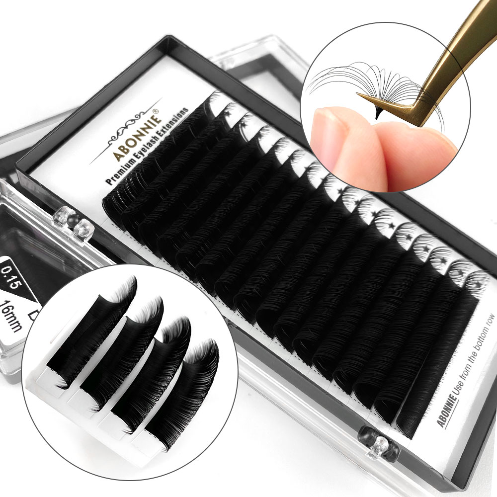 Eyelash Extension Natural Classic - Abonnie Eyelashes Extension Silk Soft Professionals