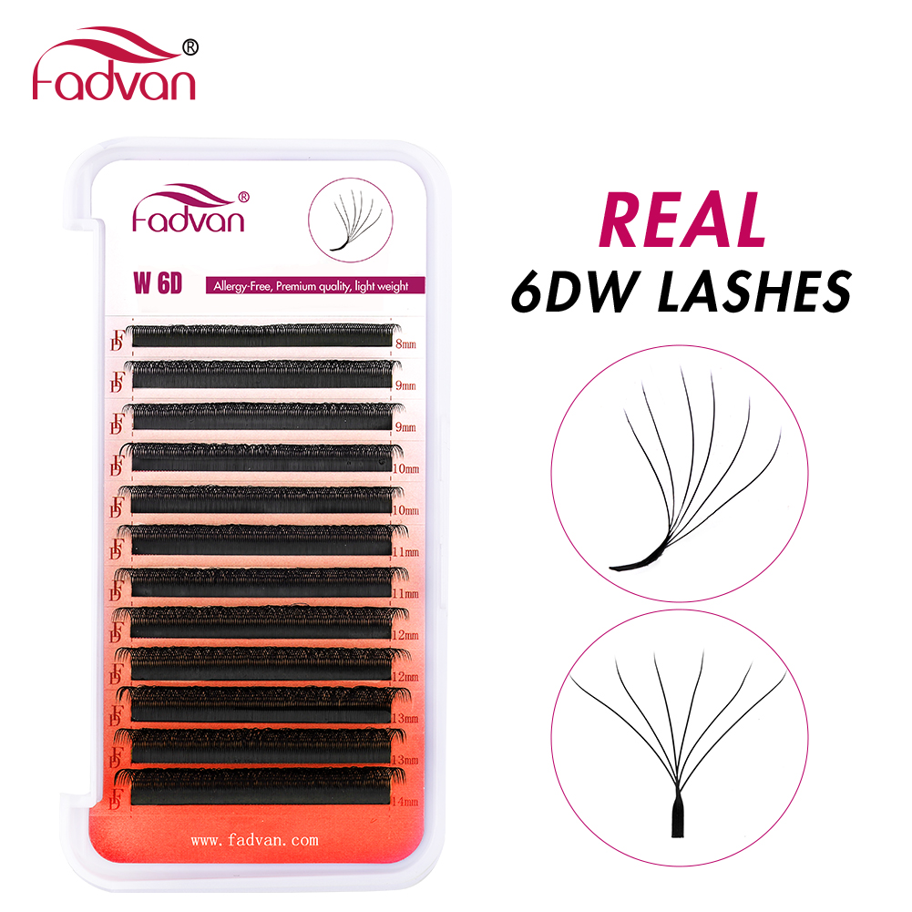 FADVAN Real 6D W lashes 0.07 W - Eyelash Extension For Asian Eyes recension och pris