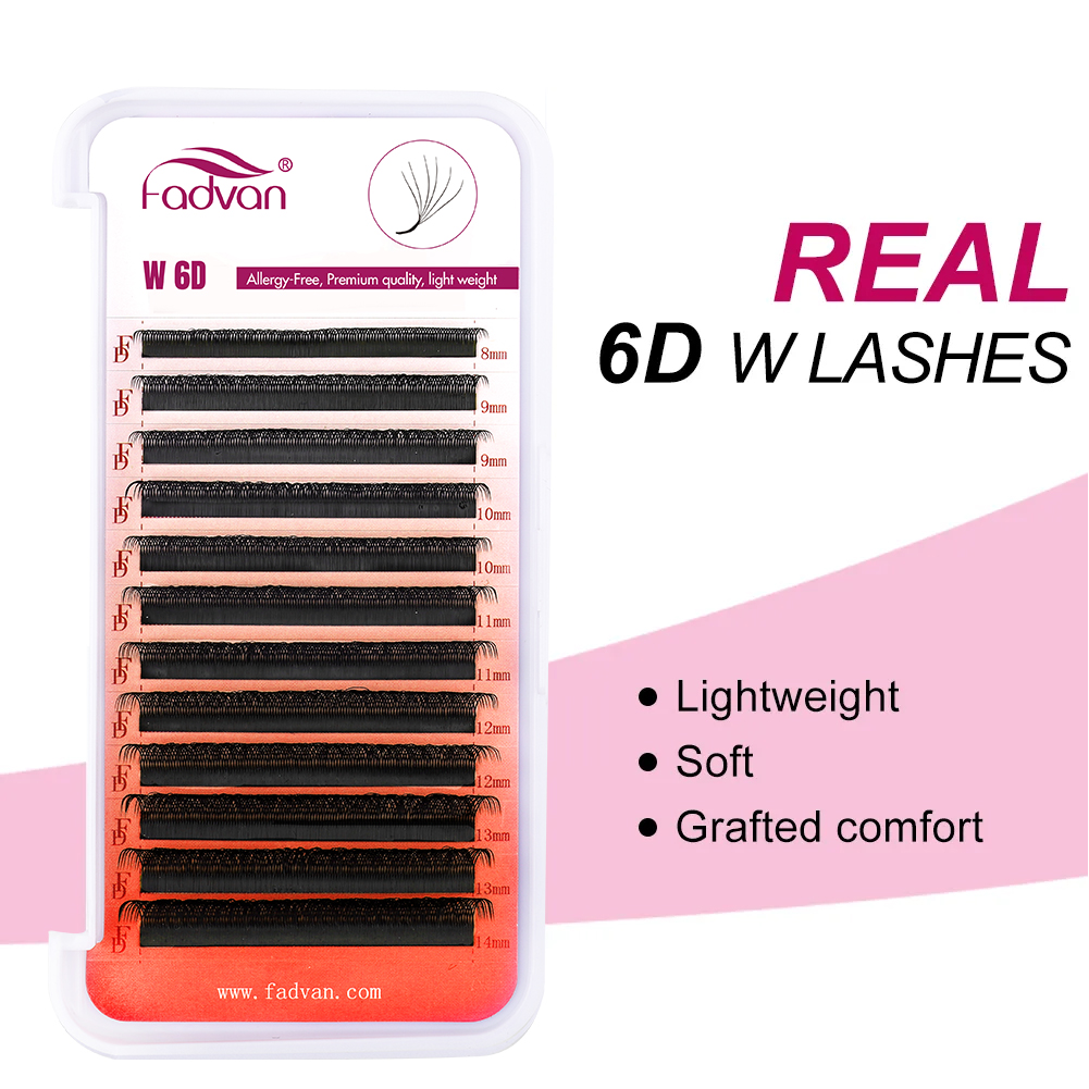 FADVAN Real 6D W lashes 0.07 W - Eyelash Extension For Asian Eyes recension och pris