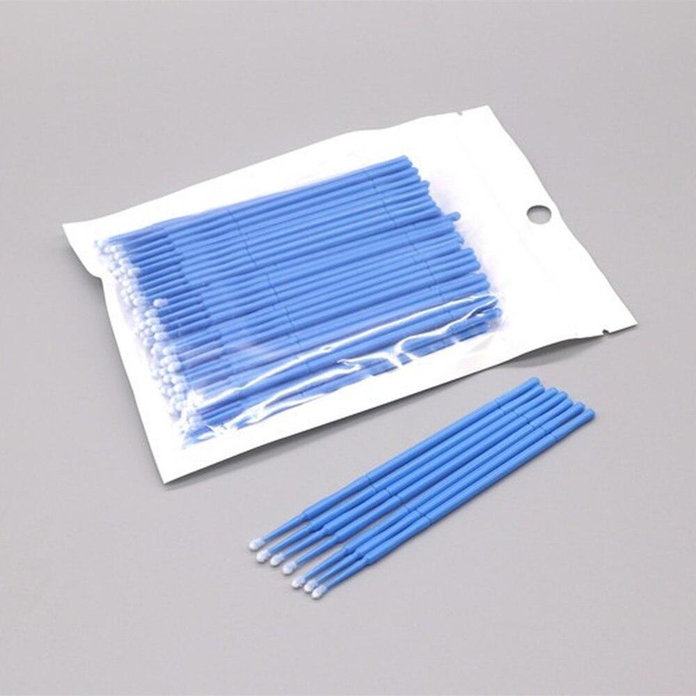 100pcs/lot Micro Brushes Make  - Eyelash Extension Double Lash recension och pris