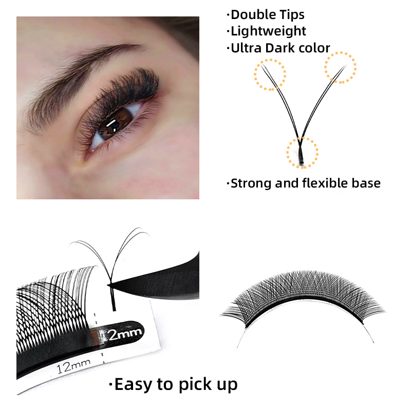 LOVE LASHES YY Shape Lash Fake - Eyelash Extension Double Volume recension och pris