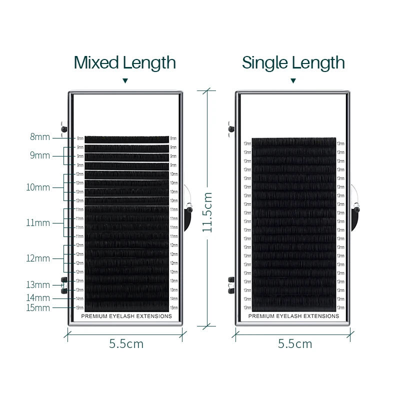 H&L SINCE 1990 20Rows Faux Ind - Eyelash Extension Natural Classic recension och pris