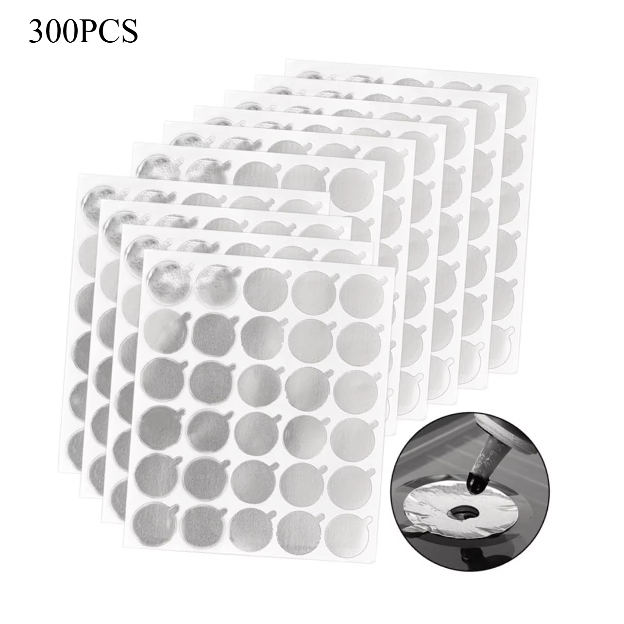 300pcs Foil Sticker Pads(10 Sh - Eyelash Extension Double Lash recension och pris
