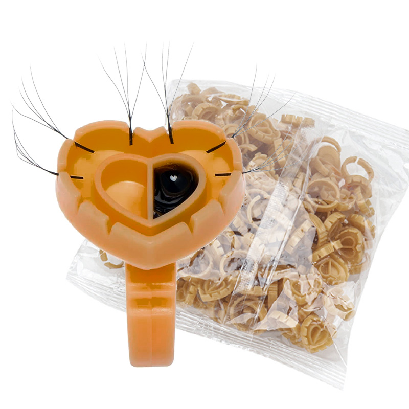 500PCS Glue Rings for Lash Ext - Eyelash Extension Double Lash recension och pris