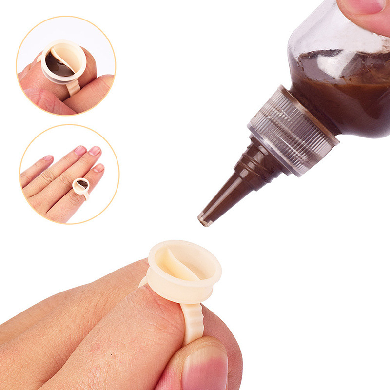 100pcs Disposable Soft Silicon - Eyelash Extension Permanent recension och pris