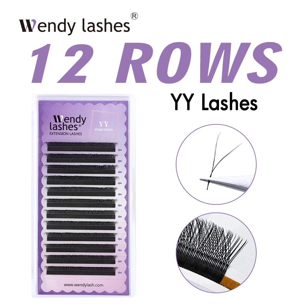 WENDY 2D YY Shape C/D Curl Eya - Eyelash Extension For Asian Eyes recension och pris