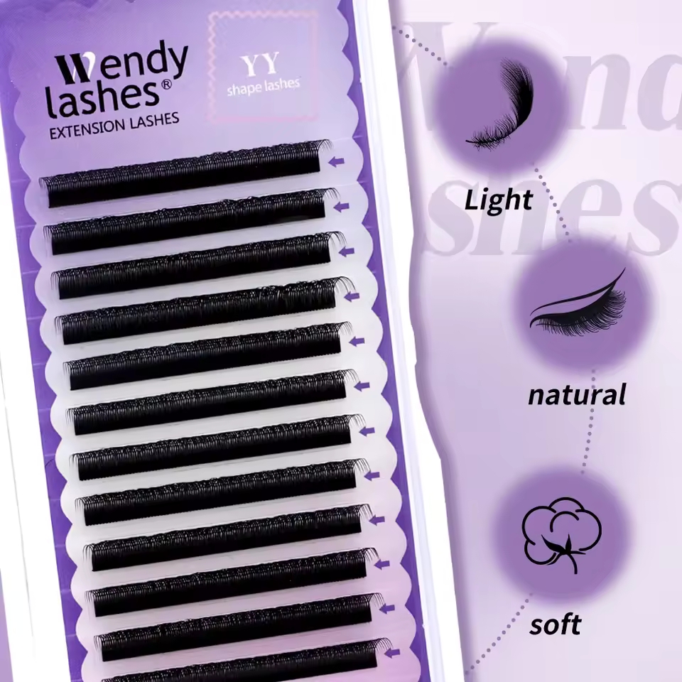 WENDY 2D YY Shape C/D Curl Eya - Eyelash Extension For Asian Eyes recension och pris