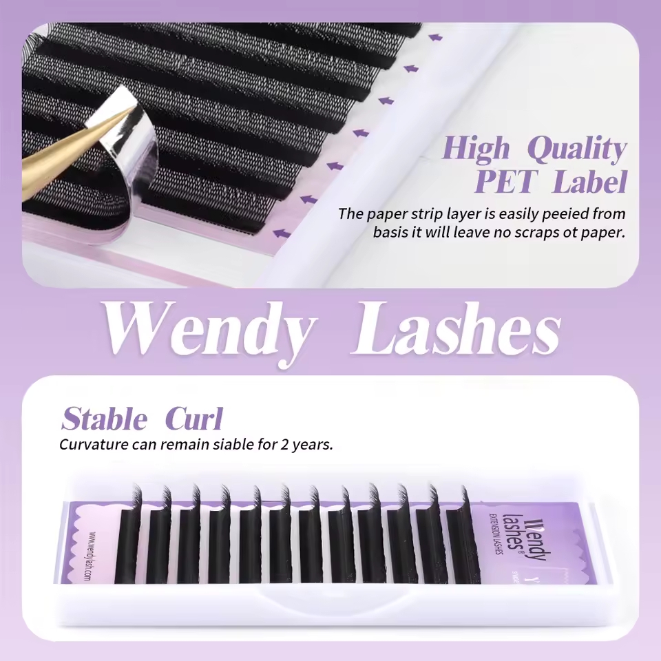 WENDY 2D YY Shape C/D Curl Eya - Eyelash Extension For Asian Eyes recension och pris