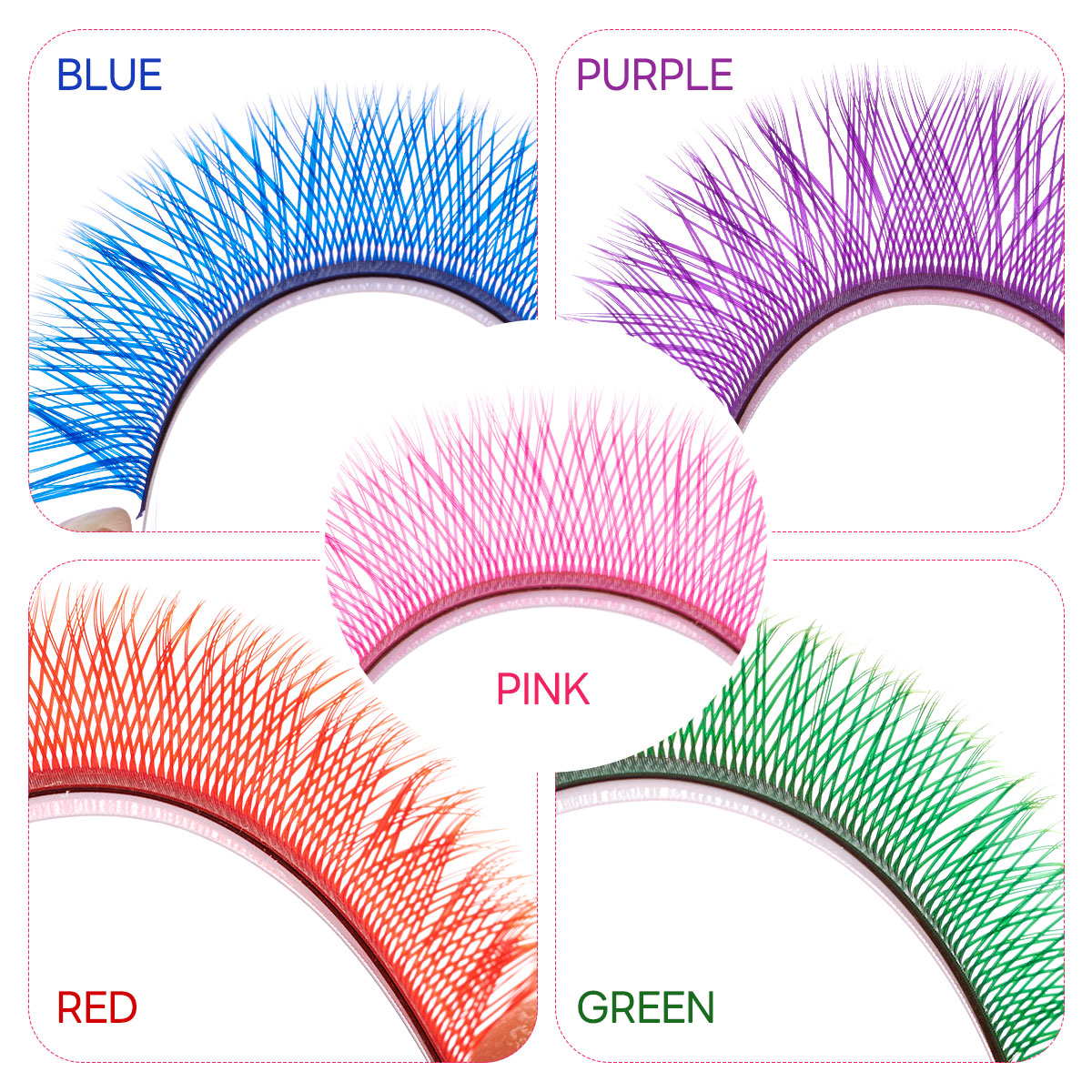 ARISON Mixed Color YY Lashes P - Eyelash Extension Double Volume recension och pris