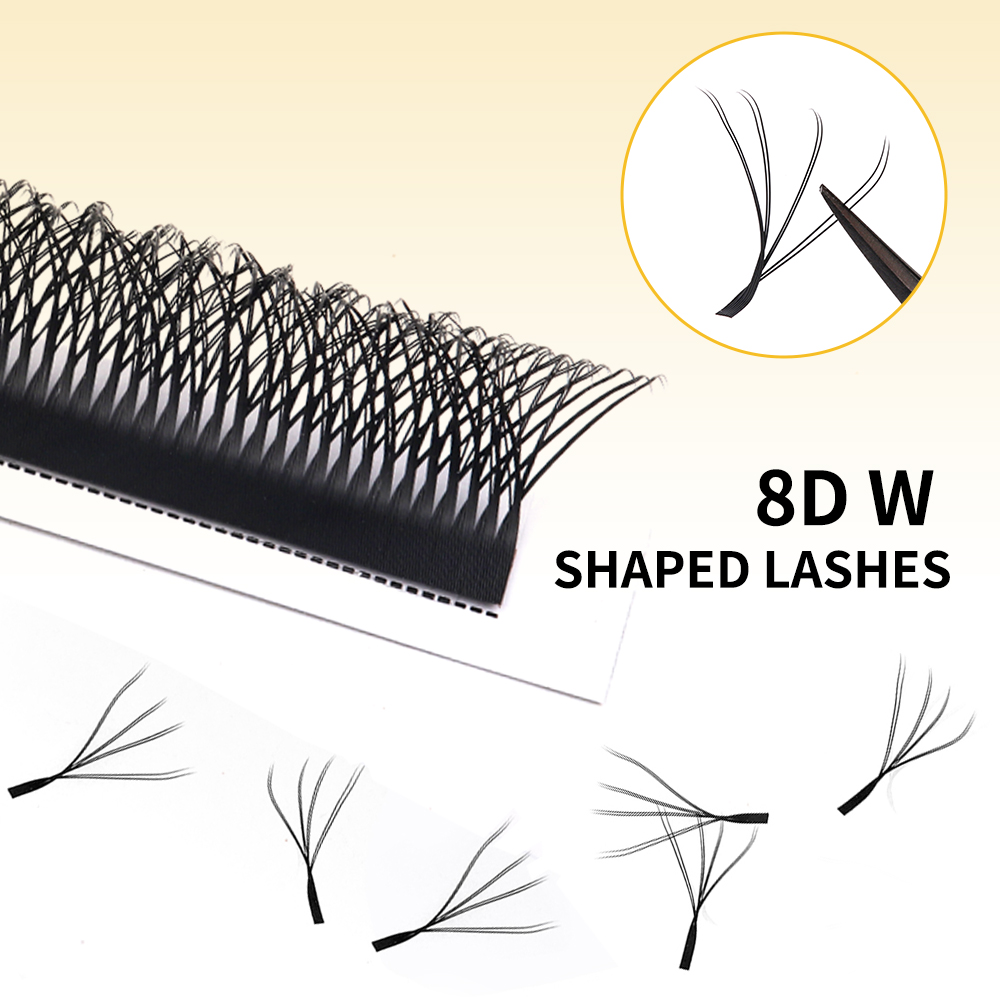 GEMERRY 4D/6D/8D/10D W Lashes  - Eyelash Extension Double Volume recension och pris