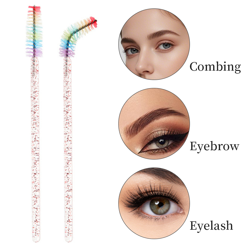 50PCS Rainbow Crystal Eyelash  - Eyelash Extension Double Lash recension och pris