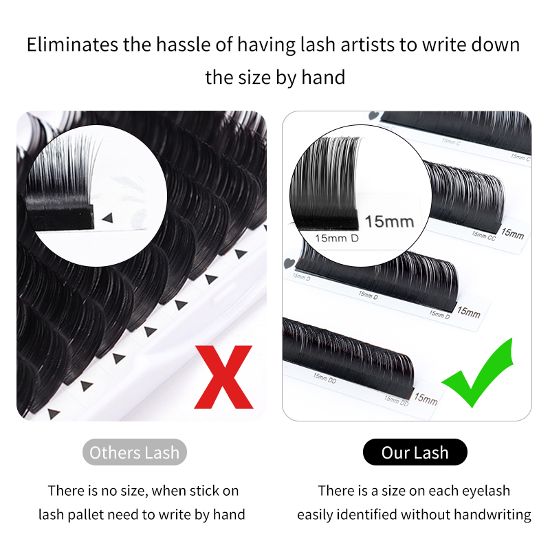 Winky Beauty Custom Your Logo  - Eyelash Extension Natural Classic recension och pris