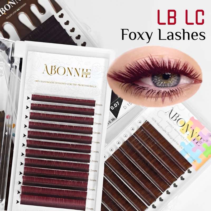 LB  LC Burgundy Lashes Wine Re - Eyelash Extension Natural Classic recension och pris