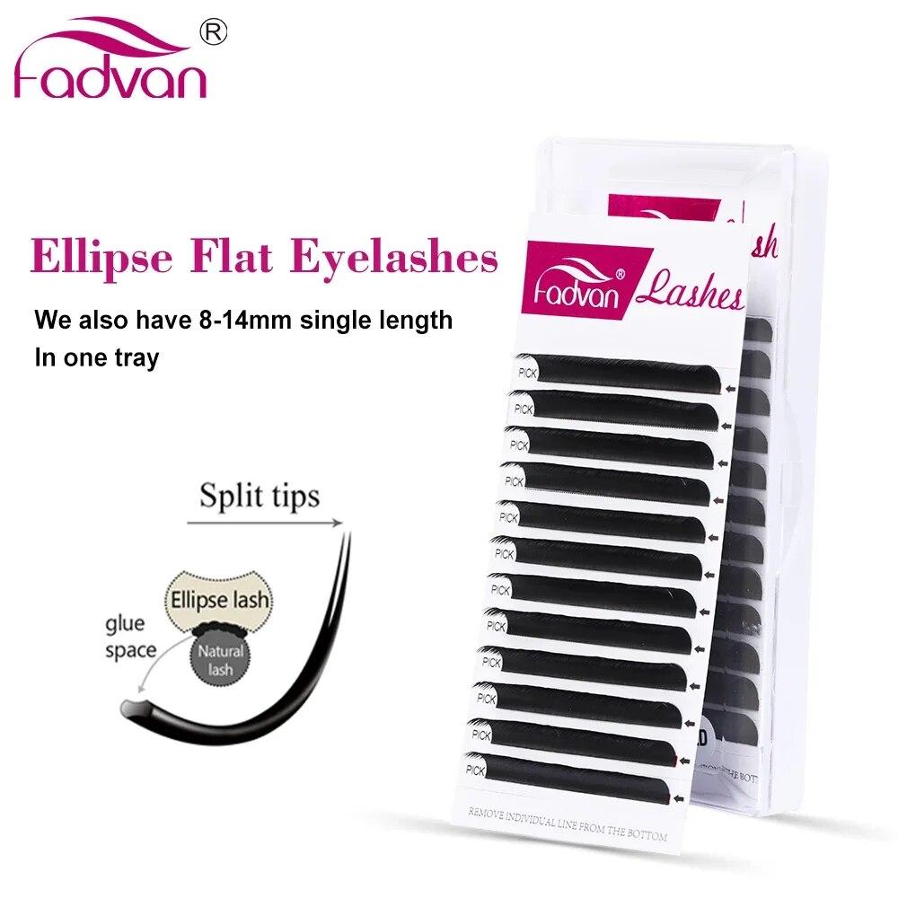 FADVAN Ellipse Flat C/D Curved - Eyelash Extension Permanent recension och pris