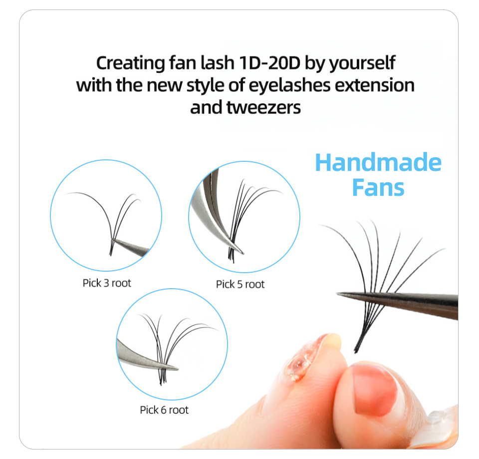 AGUUD 16 Rows Long 16-20mm Eye - Eyelash Extension For Asian Eyes recension och pris