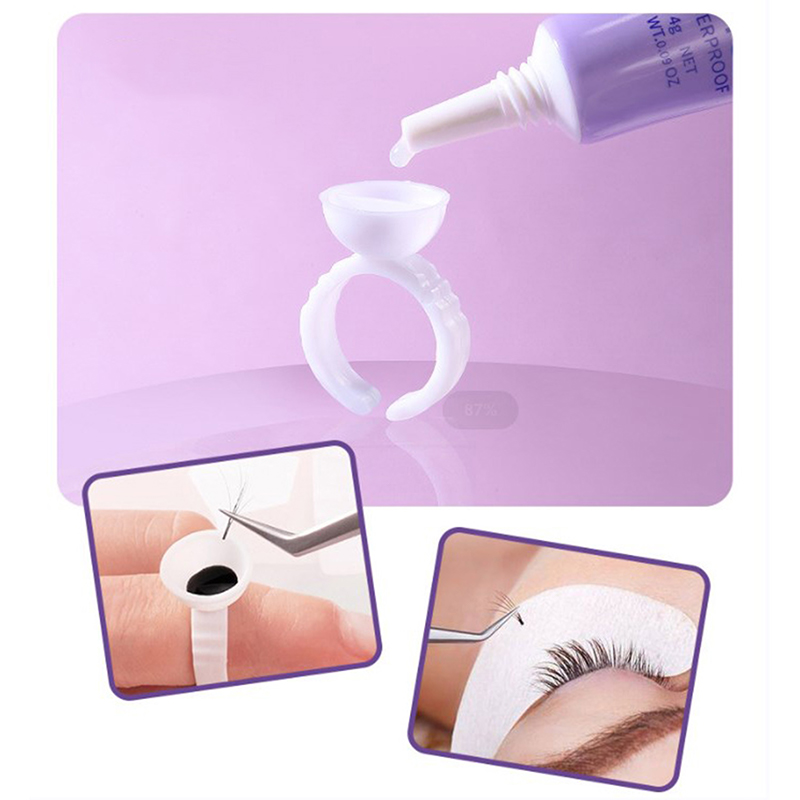 Eyelash Glue With Tweezers Set - Eyelash Extension Eye Irritation recension och pris
