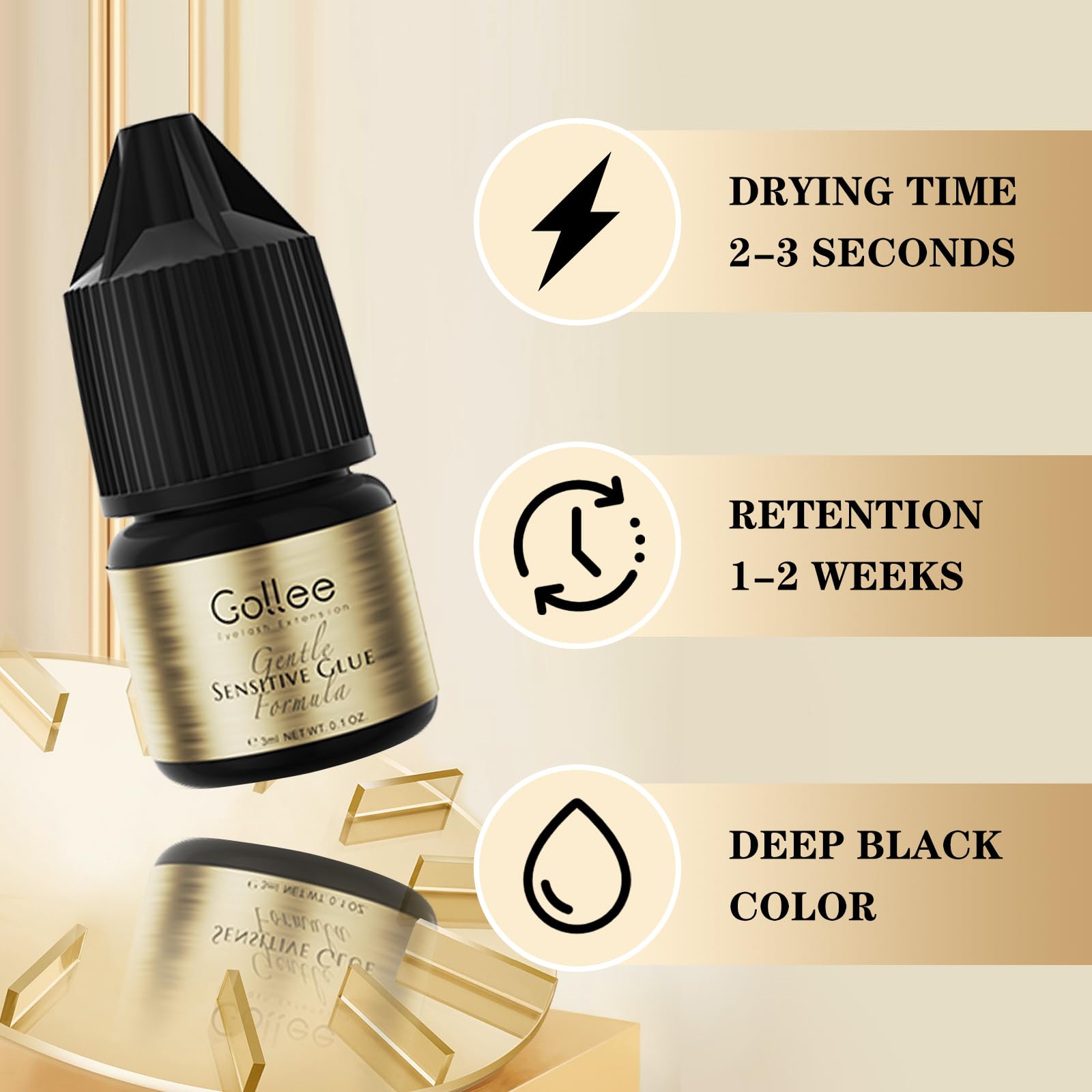 Gollee Eyelash Adhesive Cluste - Eyelash Extension Eye Irritation recension och pris