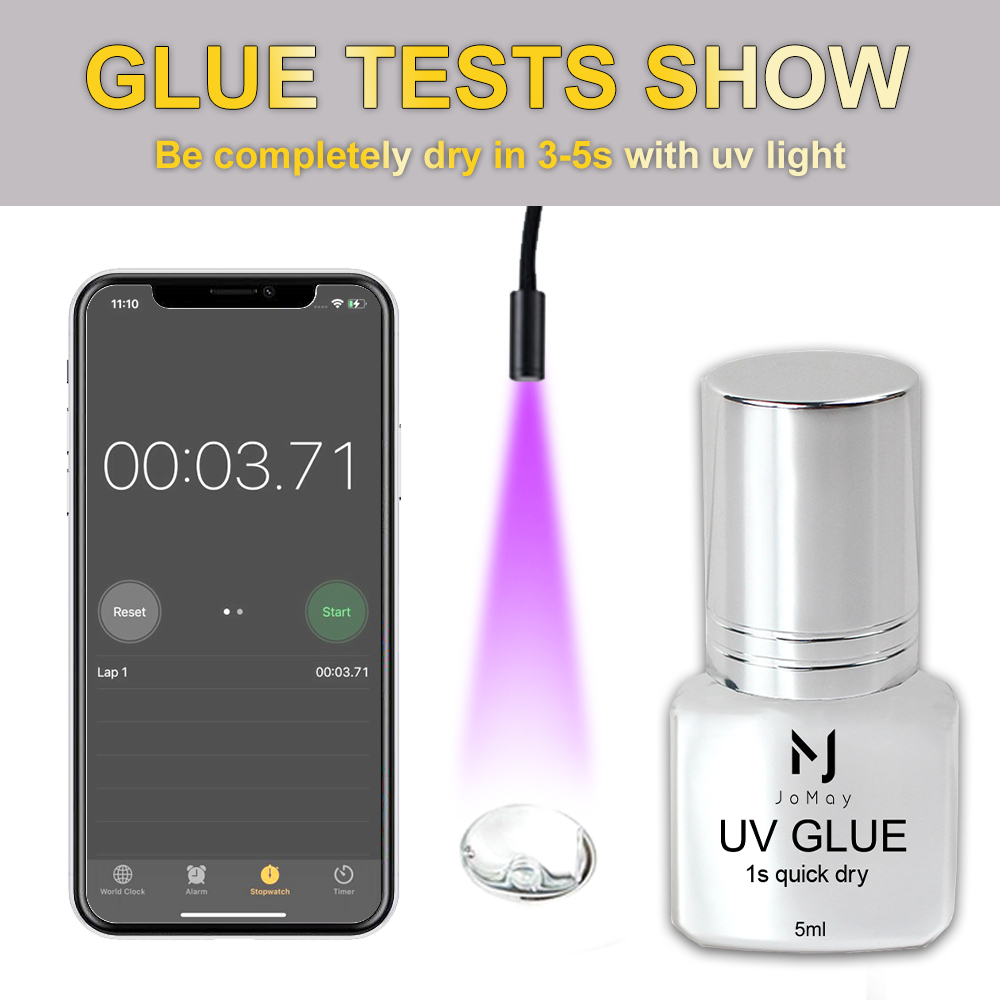 JOMAY UV Glue Strong Long Last - Eyelash Extension Eye Irritation recension och pris