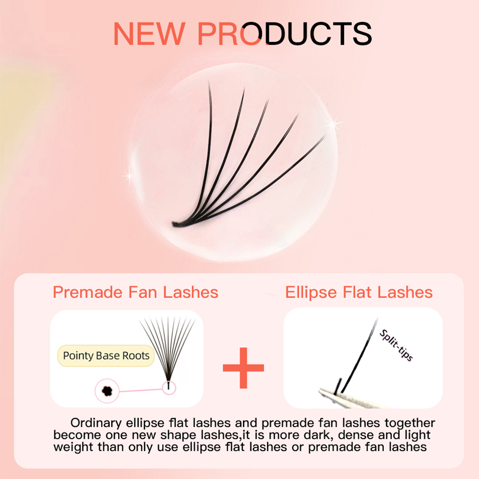AGUUD Camellia Premade Fans La - Eyelash Extension Double Volume recension och pris