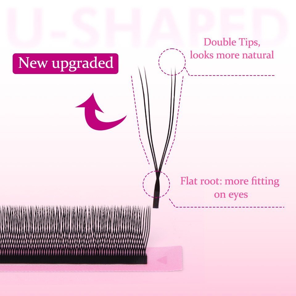 Rujade U Shaped YY Shaped Eyel - Eyelash Extension Double Volume recension och pris