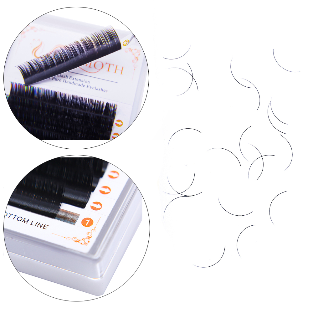 DOSMOTH 10 boxes 16rows 7-16mm - Eyelash Extension For Asian Eyes recension och pris