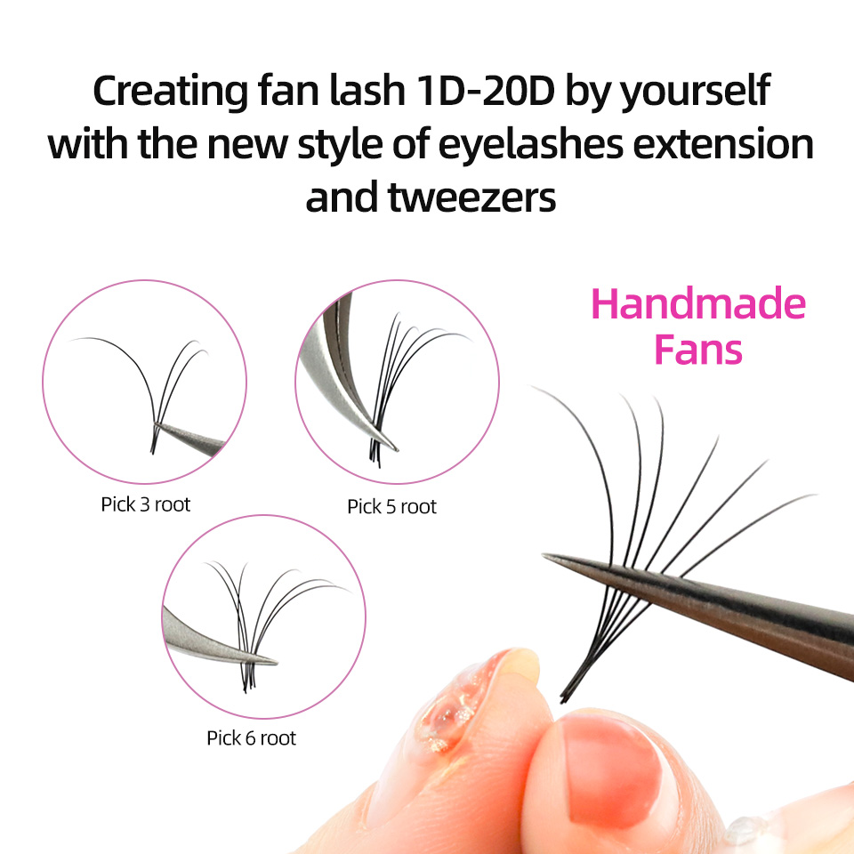 AGUUD 10 Cases/Lot Eyelash Ext - Eyelash Extension Natural Classic recension och pris