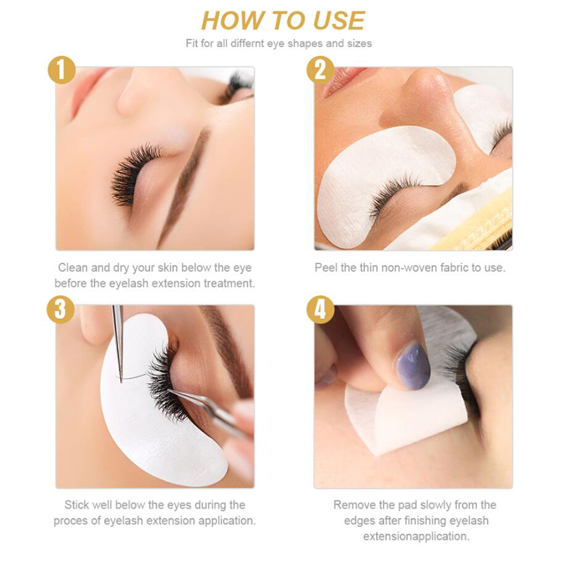 1000pairs/lot brand MINI lint  - Eyelash Extension Eye Irritation recension och pris