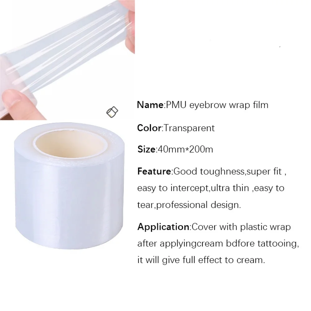 1 Roll 200M Eye Use Clear Plas - Eyelash Extension Permanent recension och pris