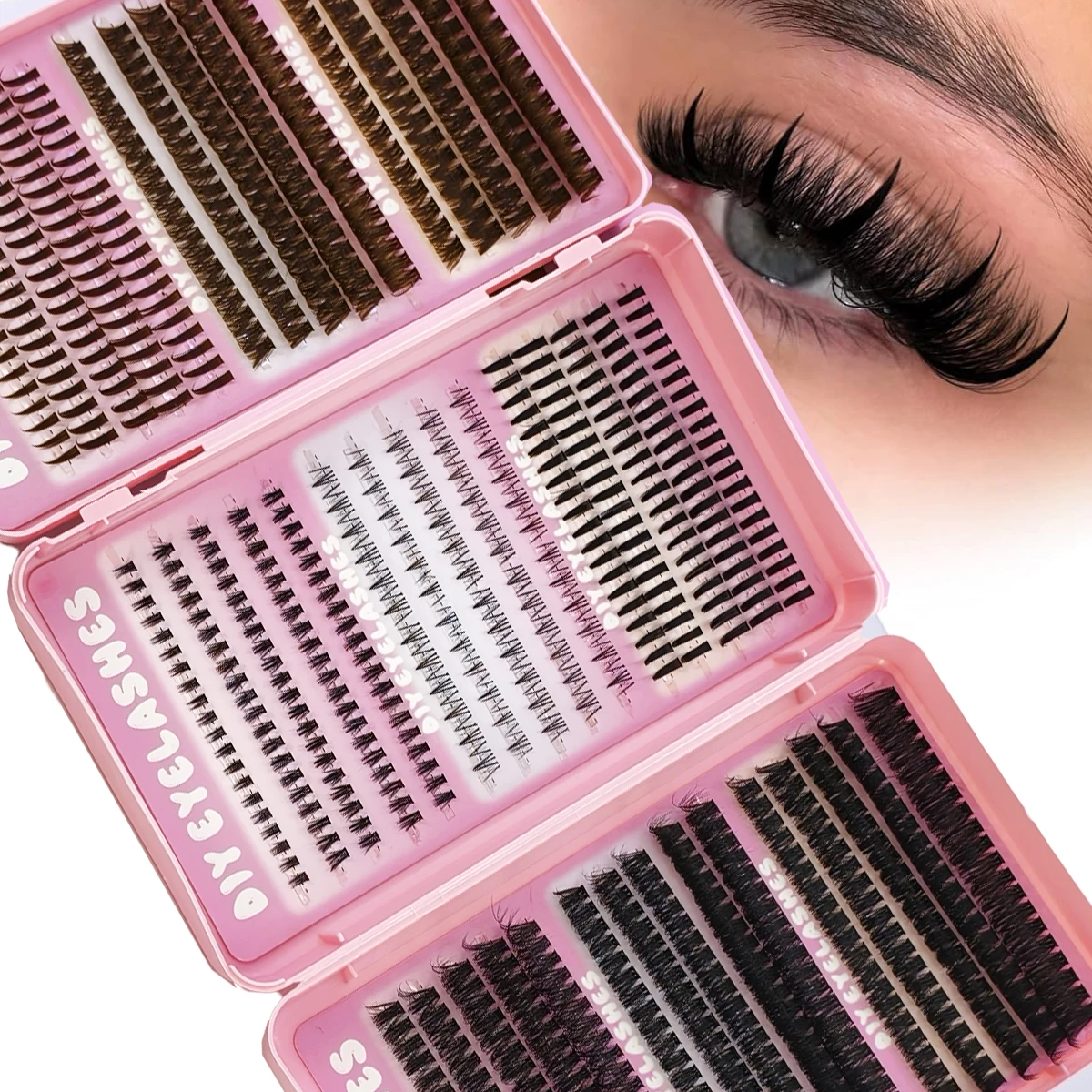 AMSDCN Manga Lash Clusters 780 - Eyelash Extension Wet Look recension och pris